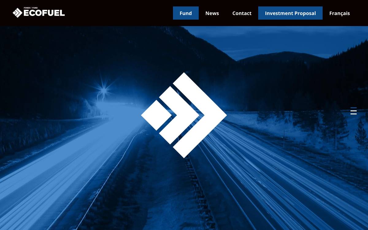 Ecofuel Fund website preview