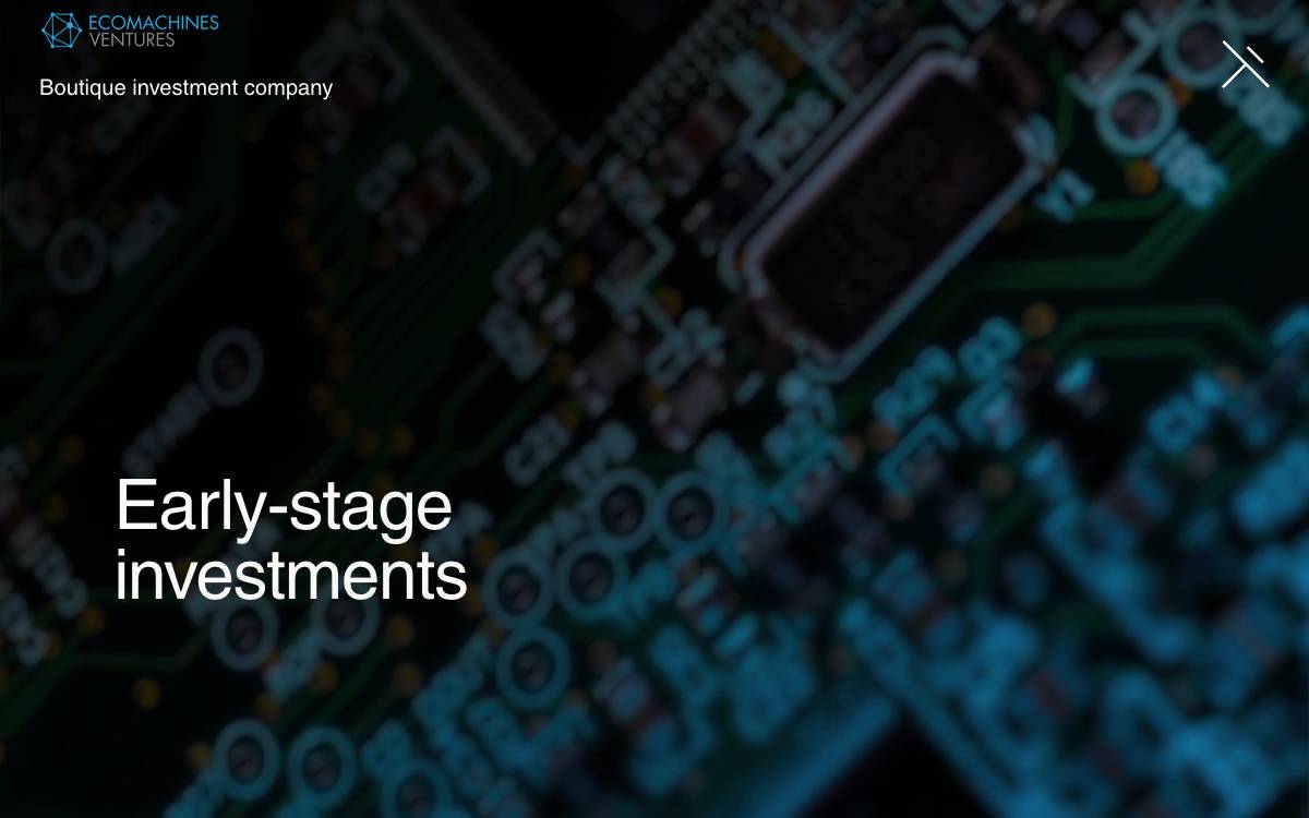 EcoMachines Ventures website preview