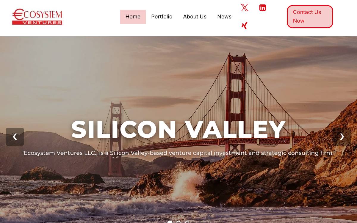 Ecosystem Ventures LLC website preview
