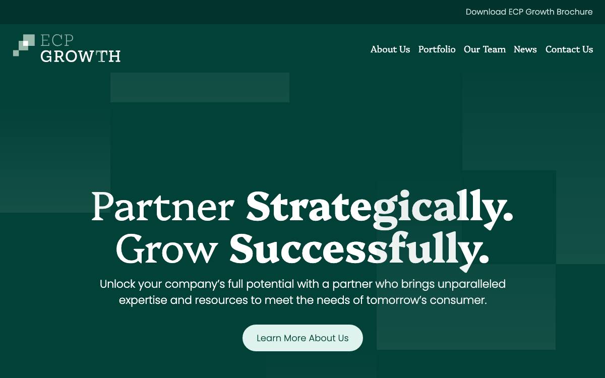 ECP Growth website preview