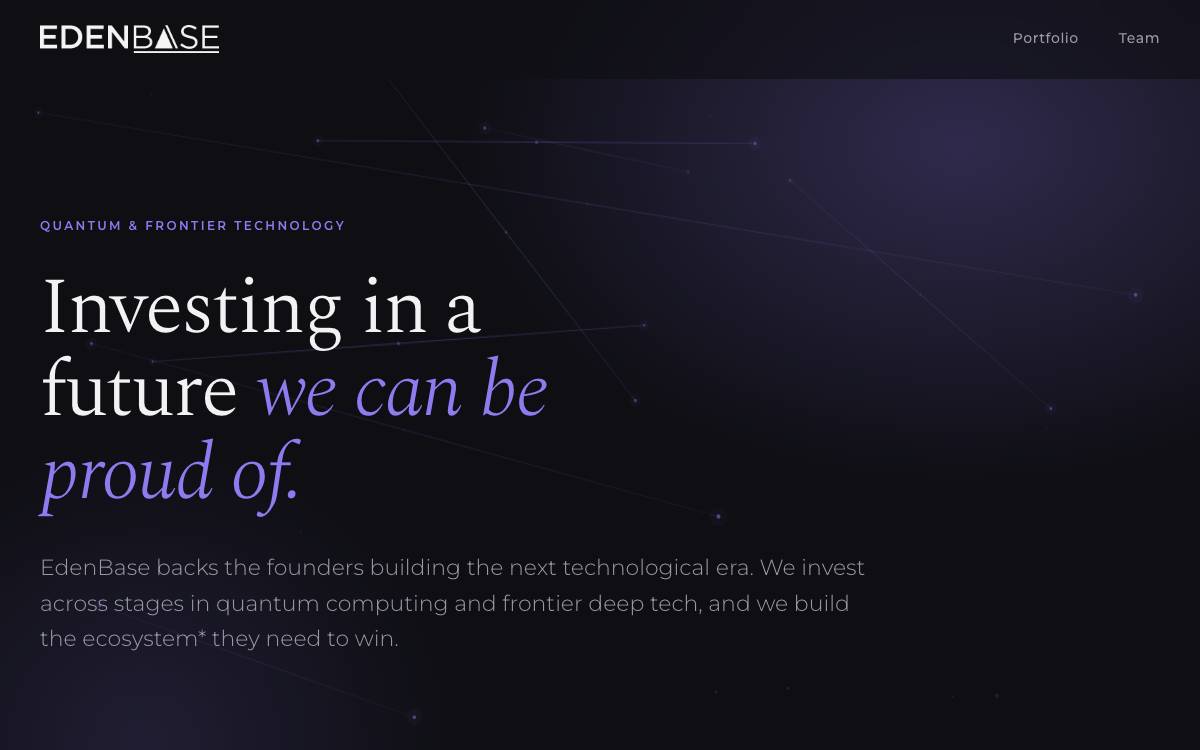 EdenBase website preview