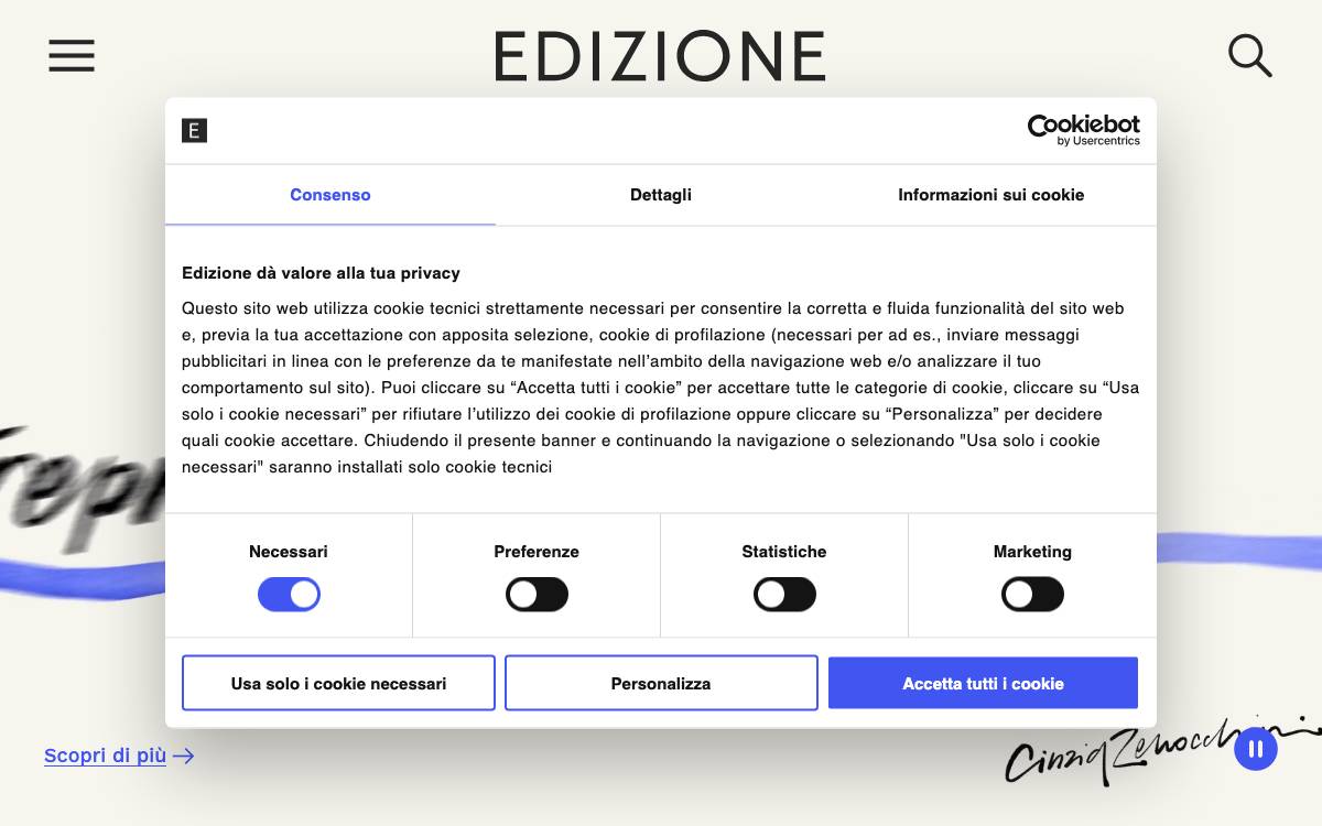 Edizione S.p.A. website preview