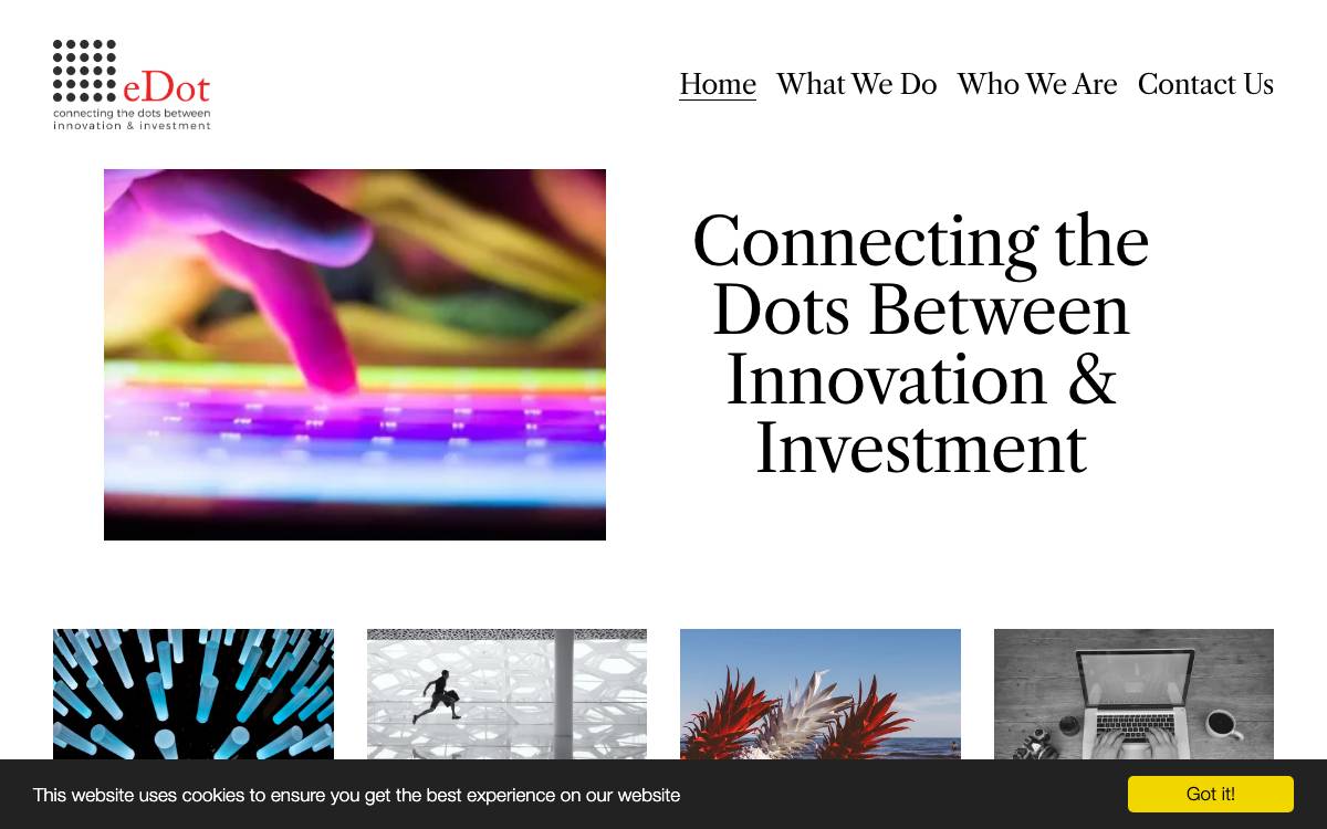 eDot Invest website preview
