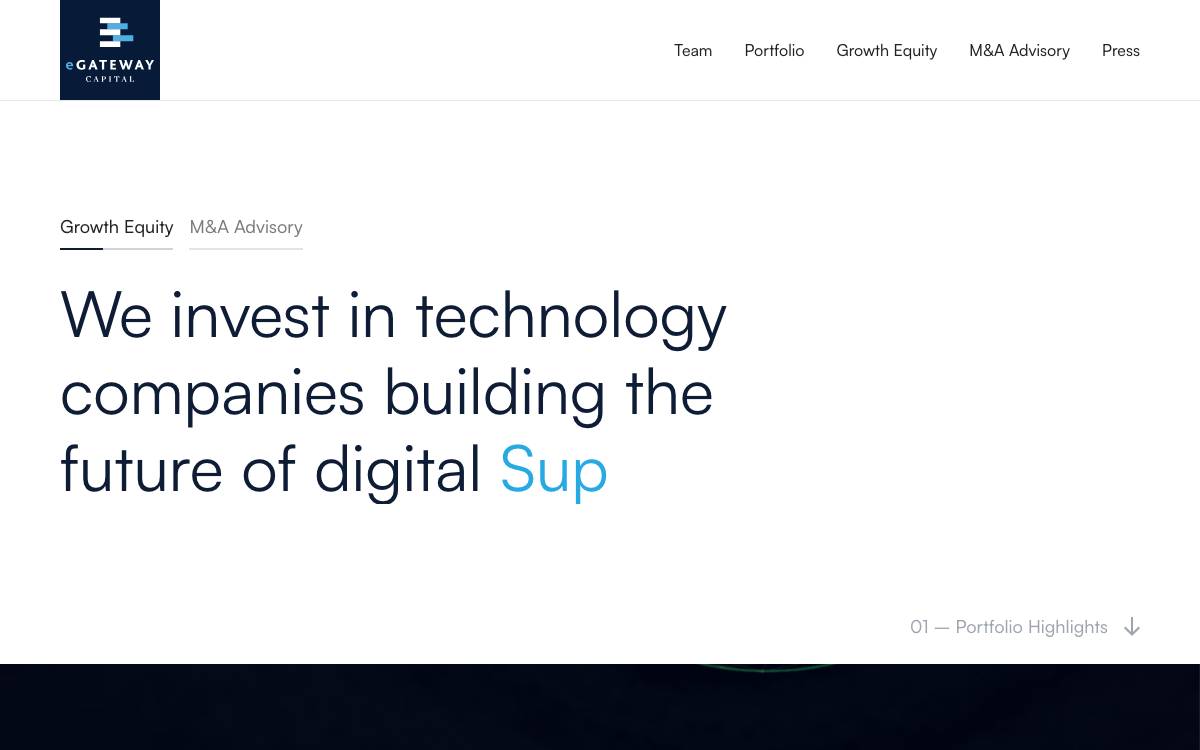 eGateway Capital website preview