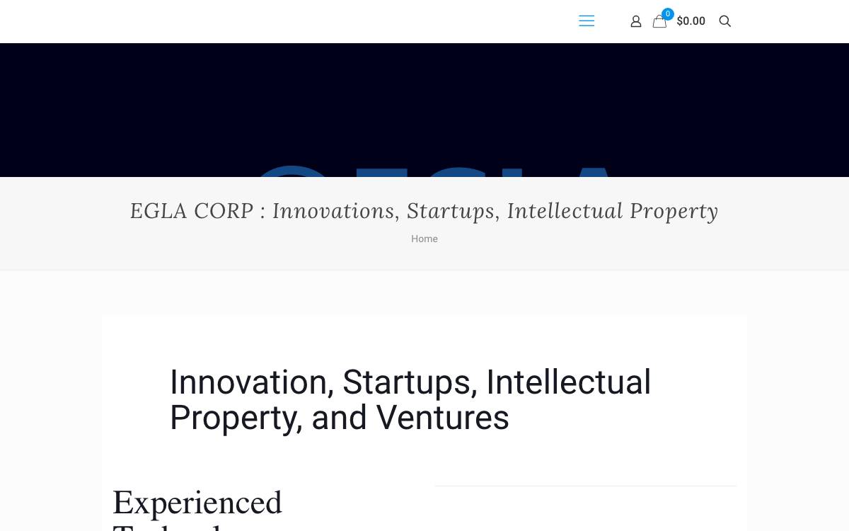 EGLA CORP website preview