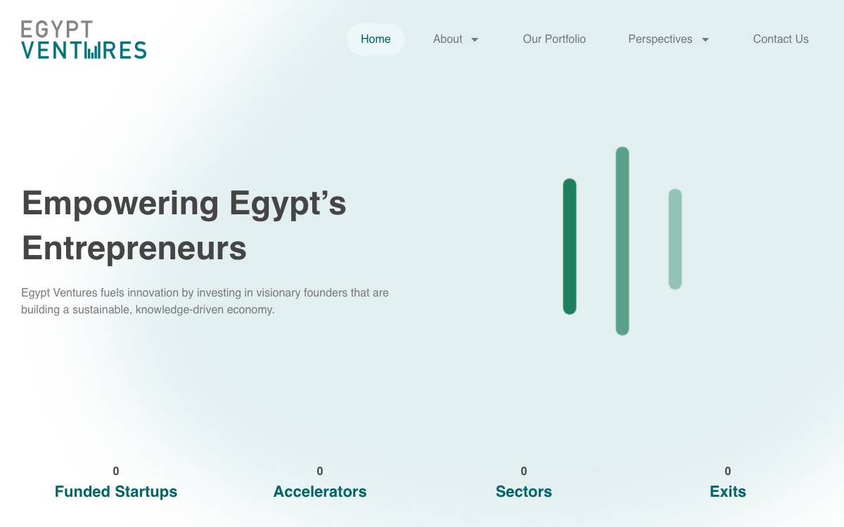 Egypt Ventures website preview