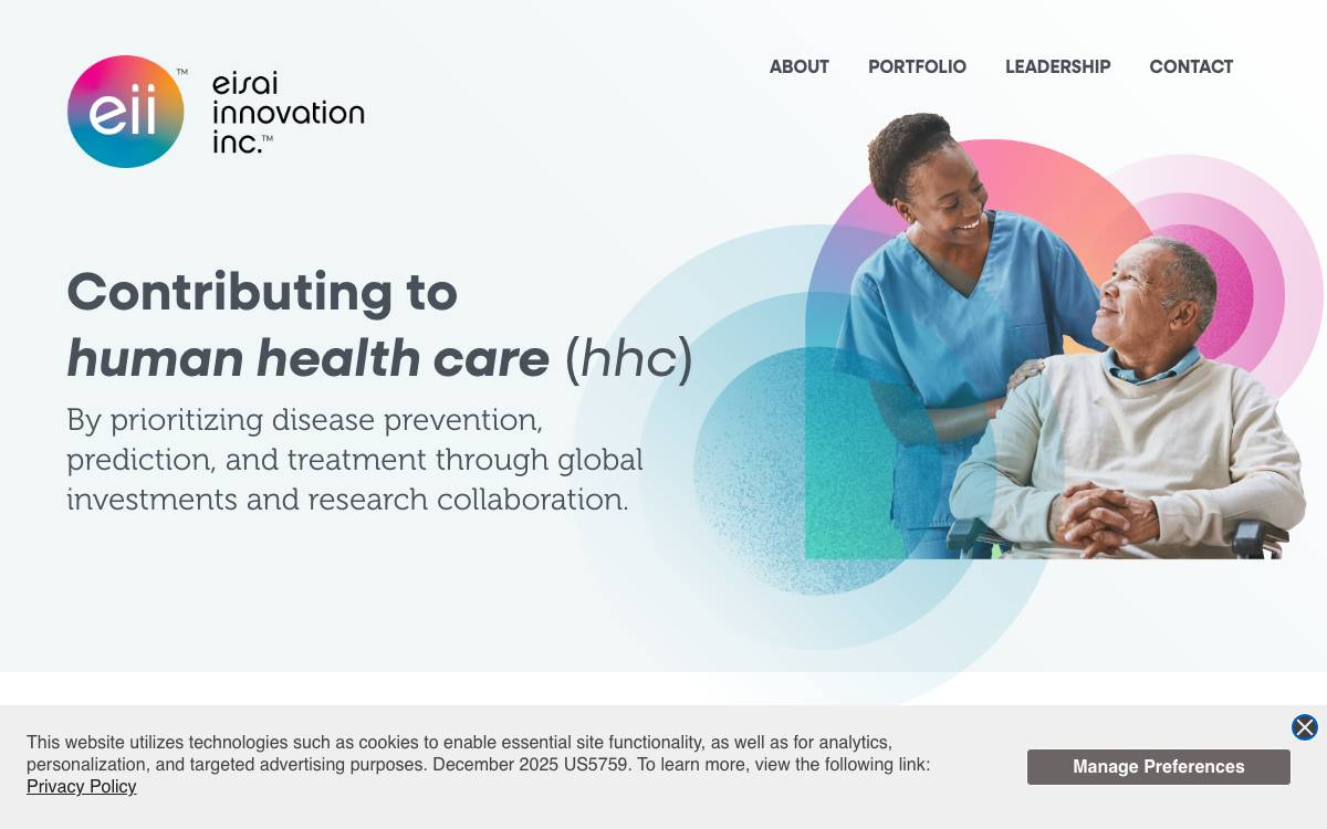 Eisai Innovation, Inc. website preview