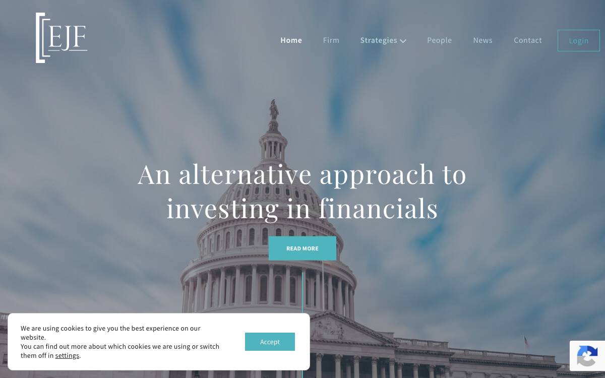 EJF Ventures website preview