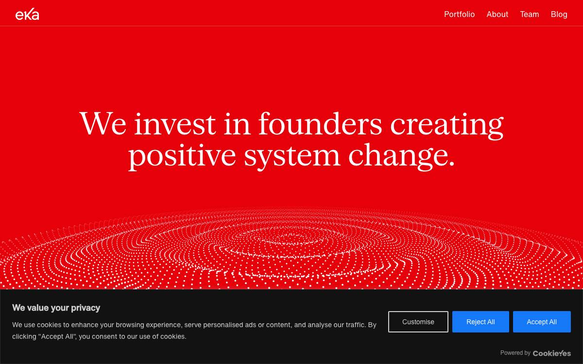 Eka Ventures website preview