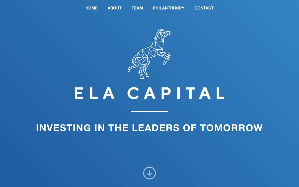 Ela Capital website preview