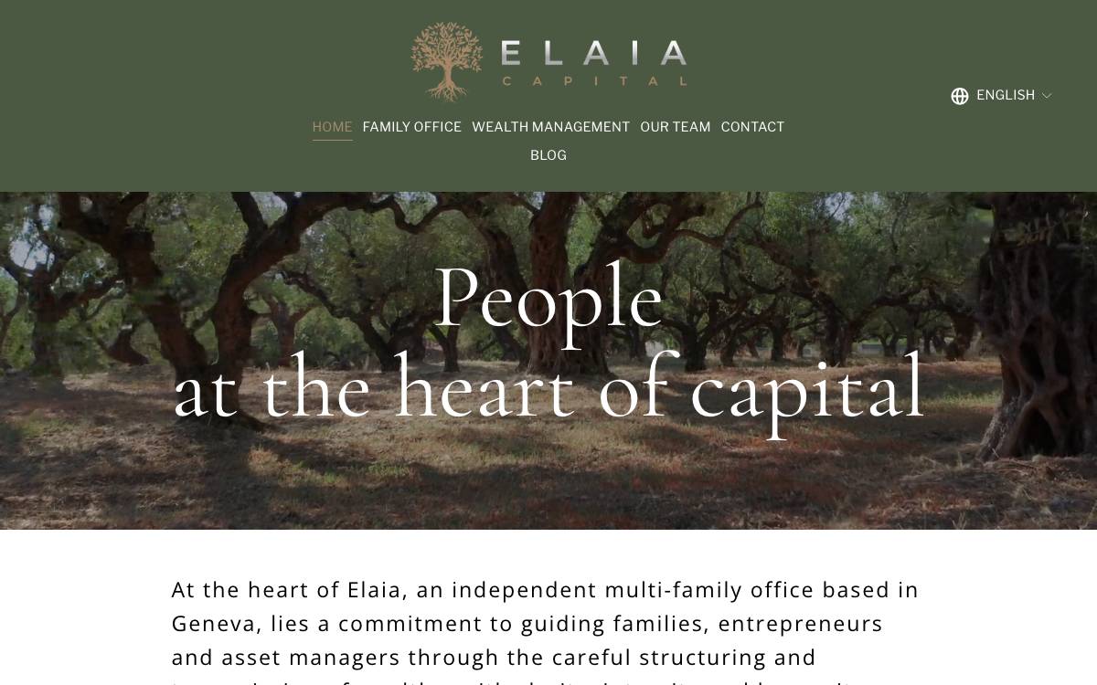 Elaia Capital SA website preview