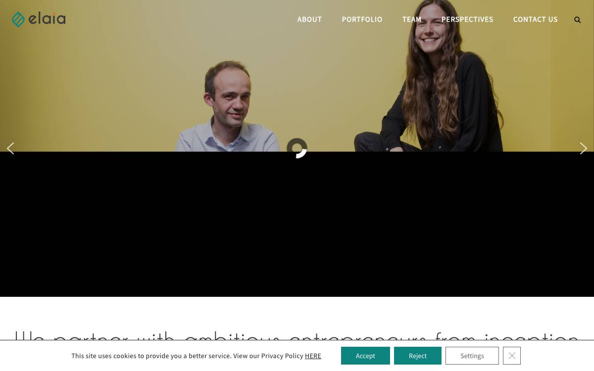 Elaia website preview