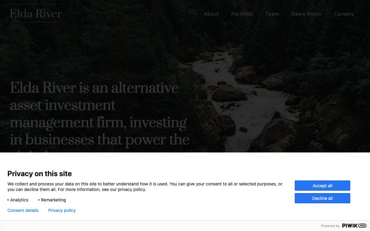 Elda River website preview
