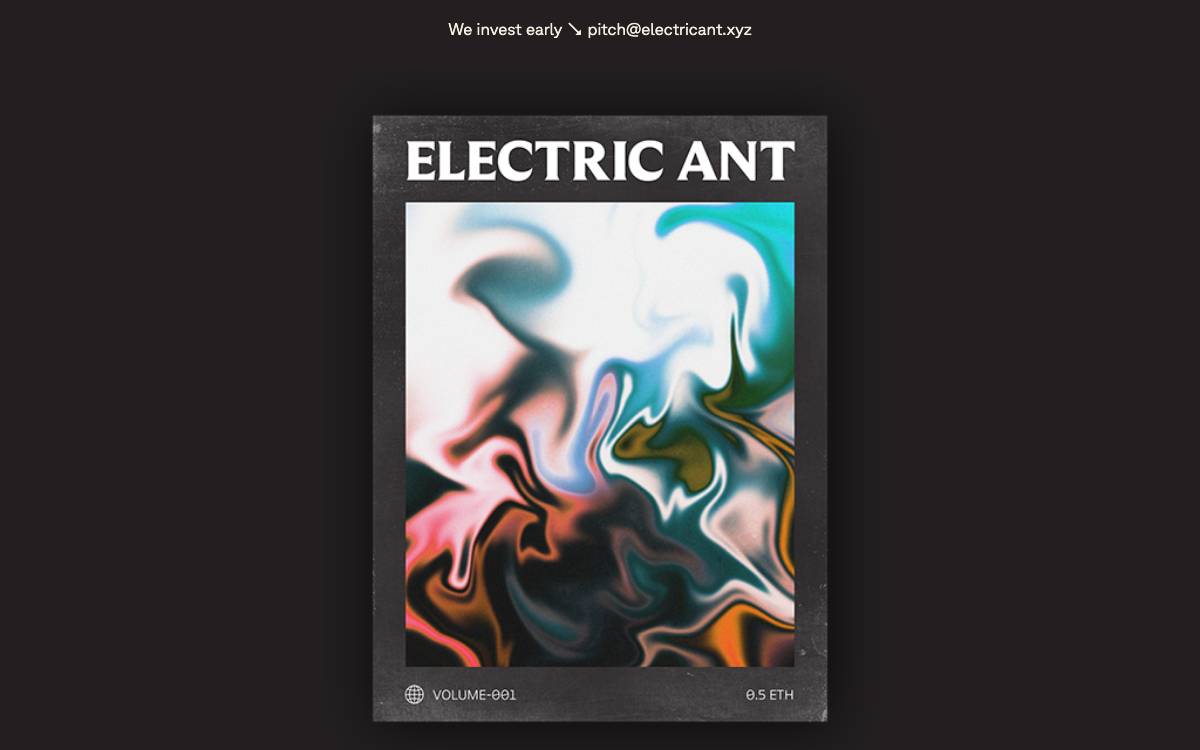 Electric Ant website preview