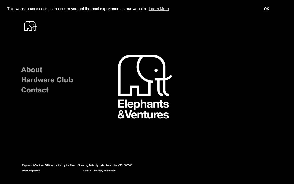 Elephants & Ventures website preview