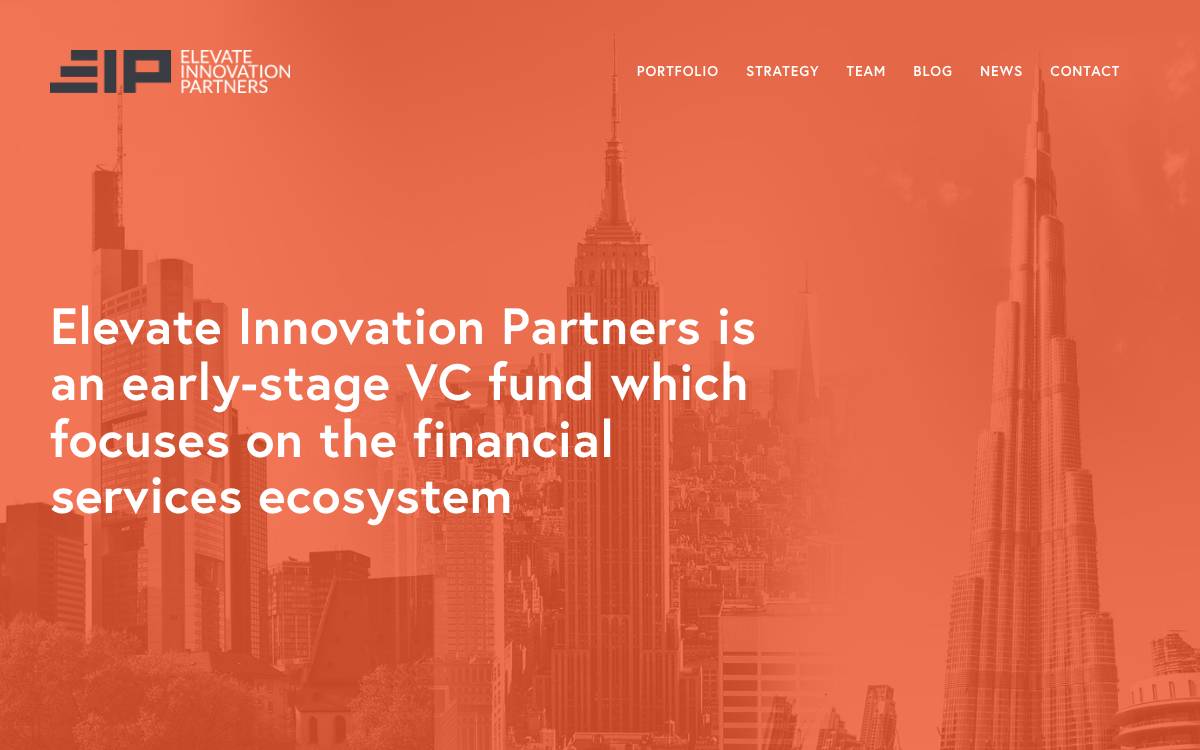 Elevate Innovation Partners website preview