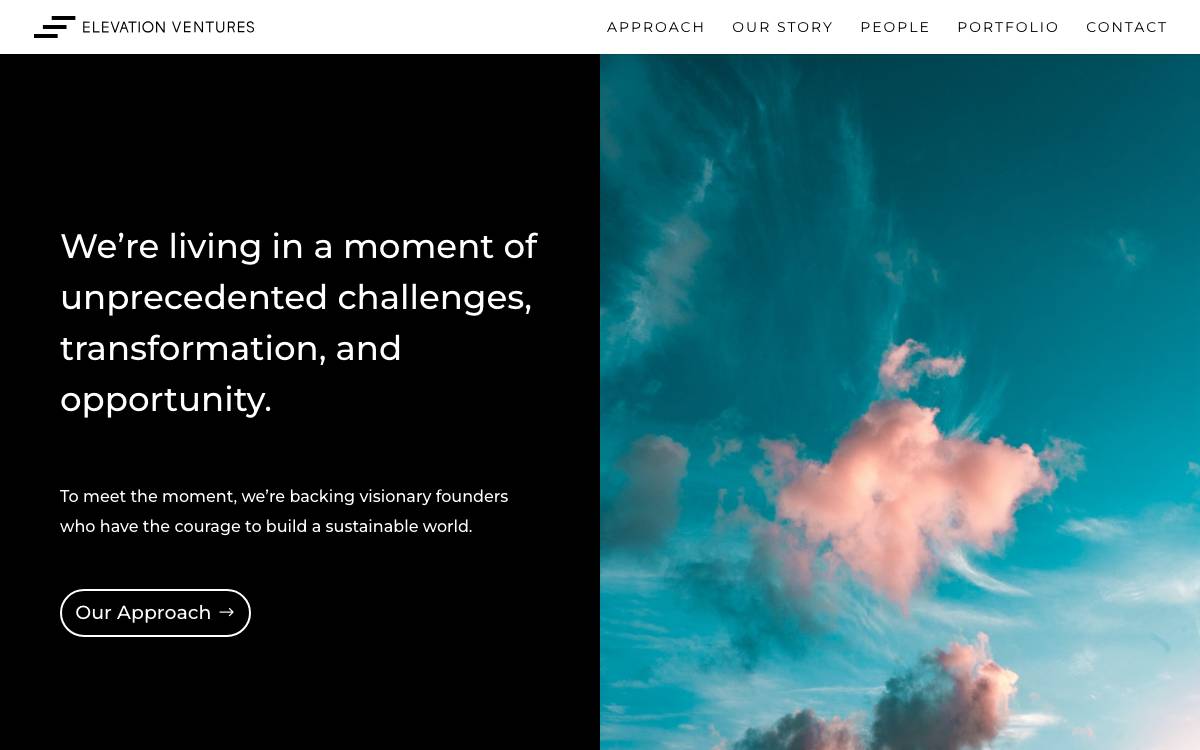 Elevation Ventures website preview