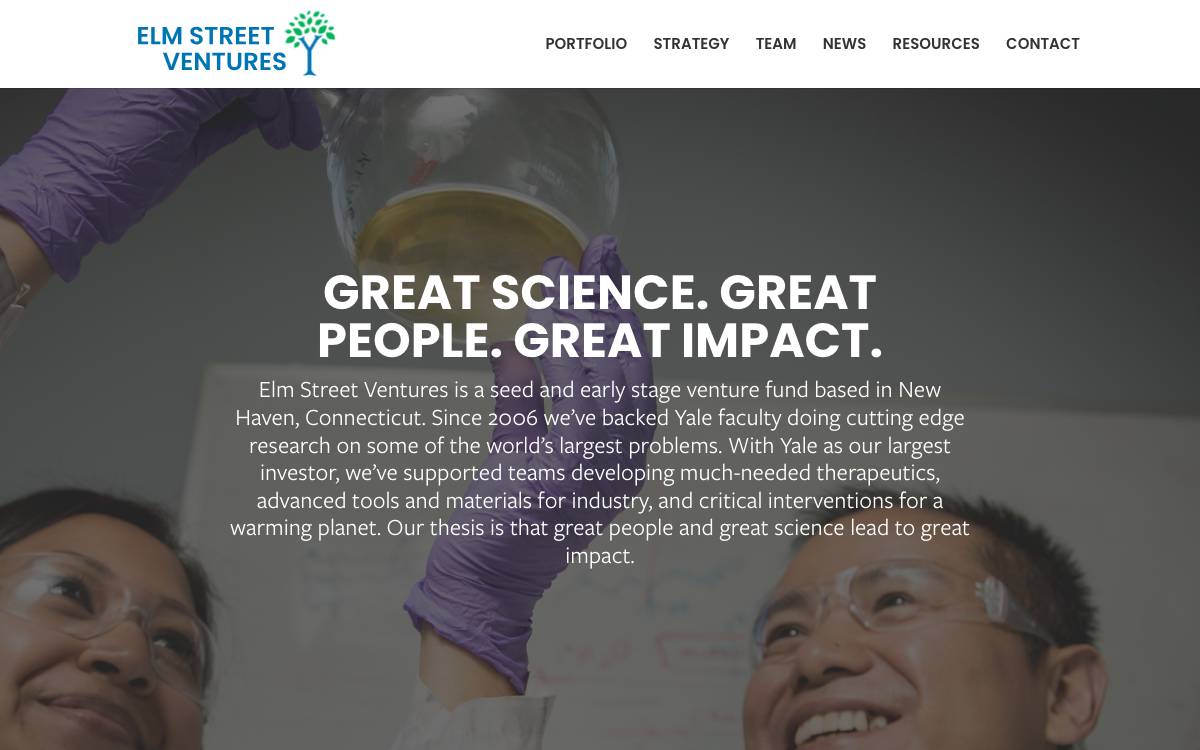 Elm Street Ventures website preview