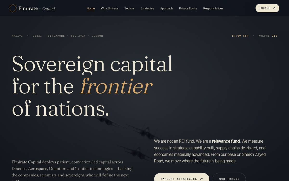 Elmirate Capital website preview