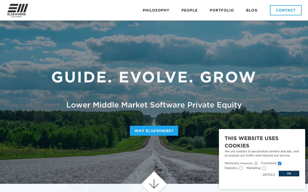 Elsewhere Partners website preview