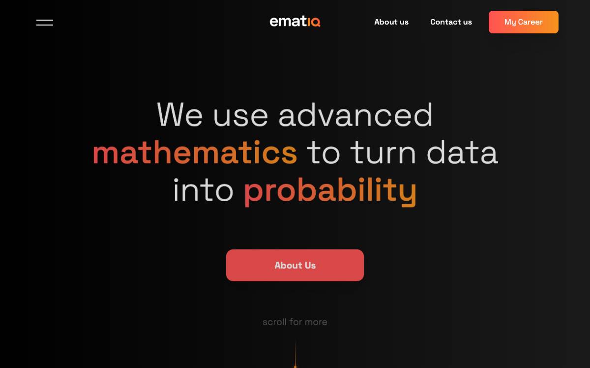 Ematiq website preview
