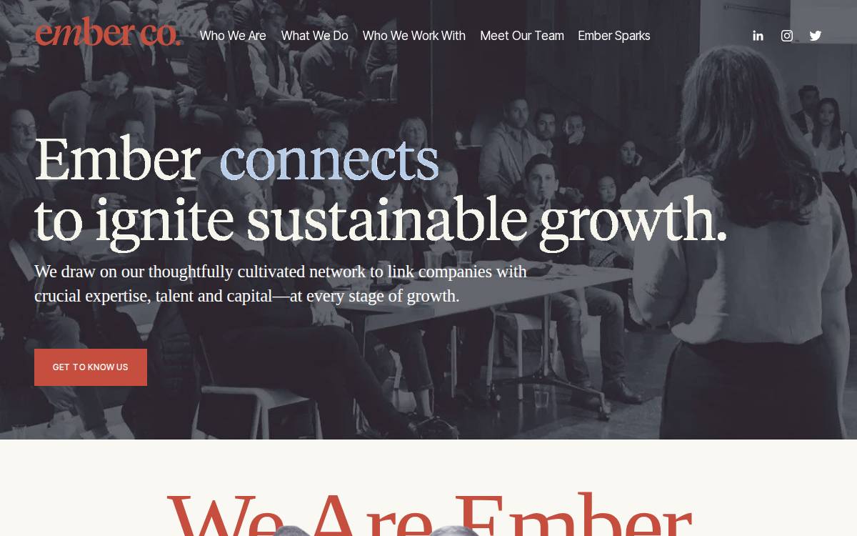 Ember website preview