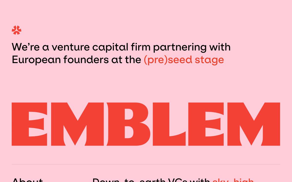 Emblem website preview