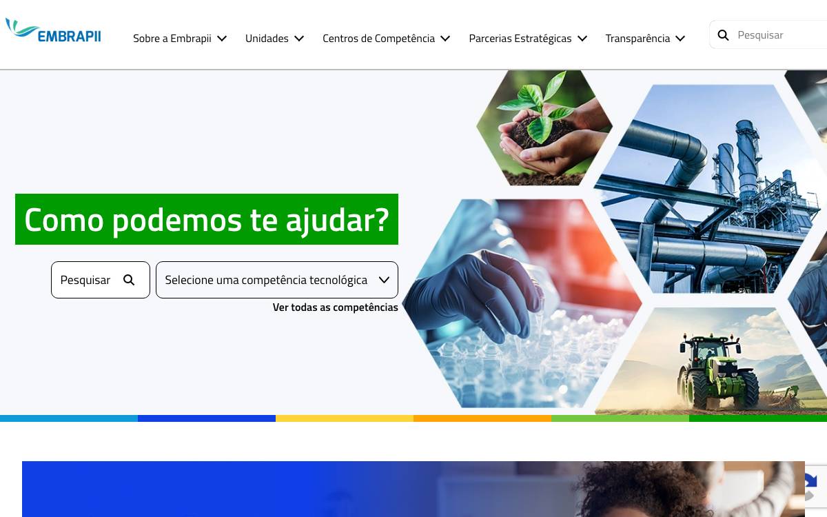 EMBRAPII website preview