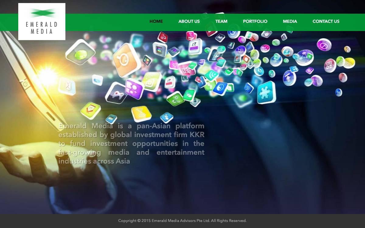 Emerald Media website preview