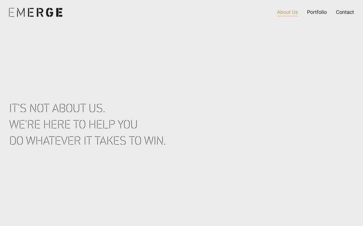 Emerge Ventures website preview