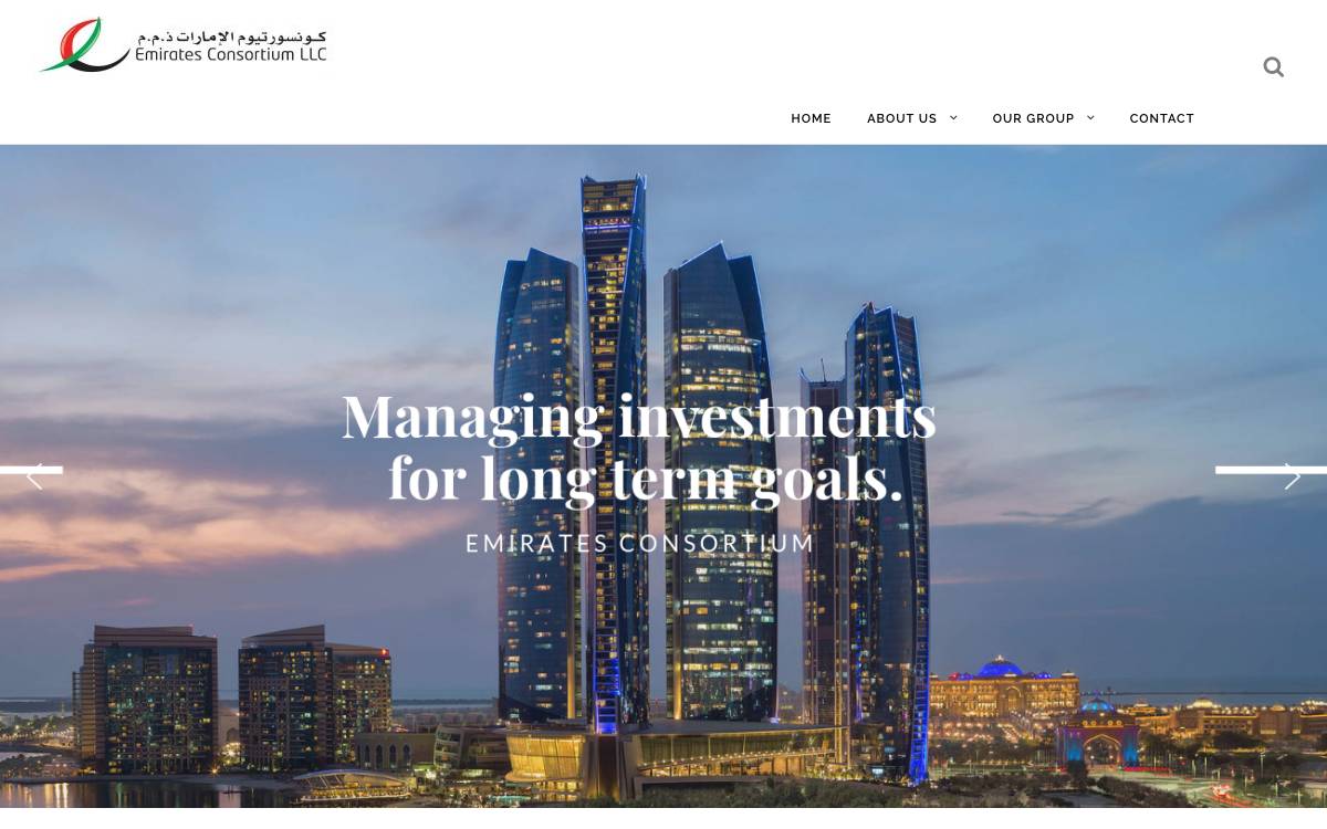 Emirates Consortium website preview