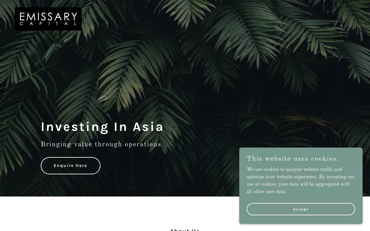 Emissary Capital website preview