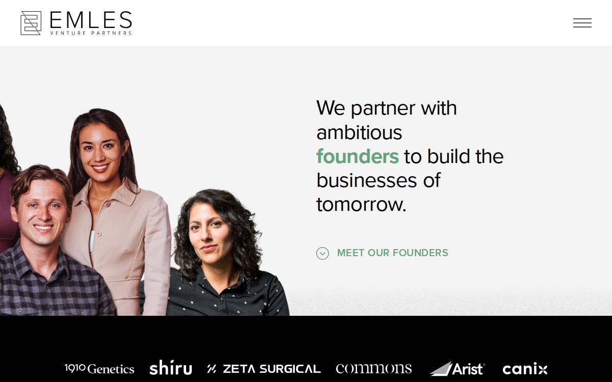 Emles Venture Partners website preview