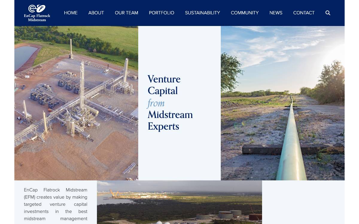 EnCap Flatrock Midstream website preview