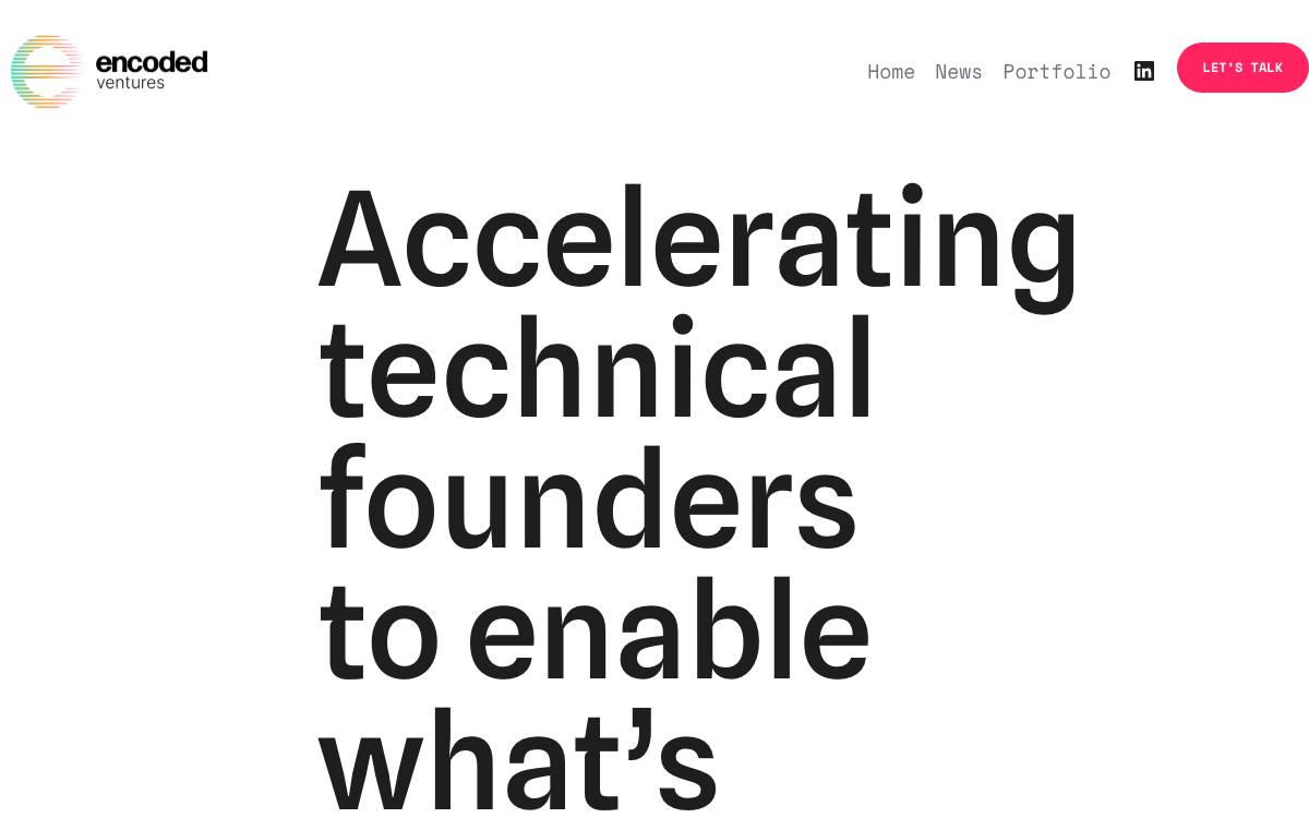Encoded Ventures website preview