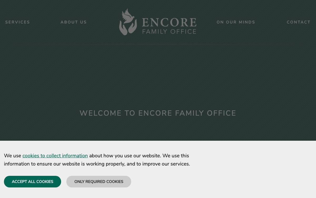 Encore Family Office website preview