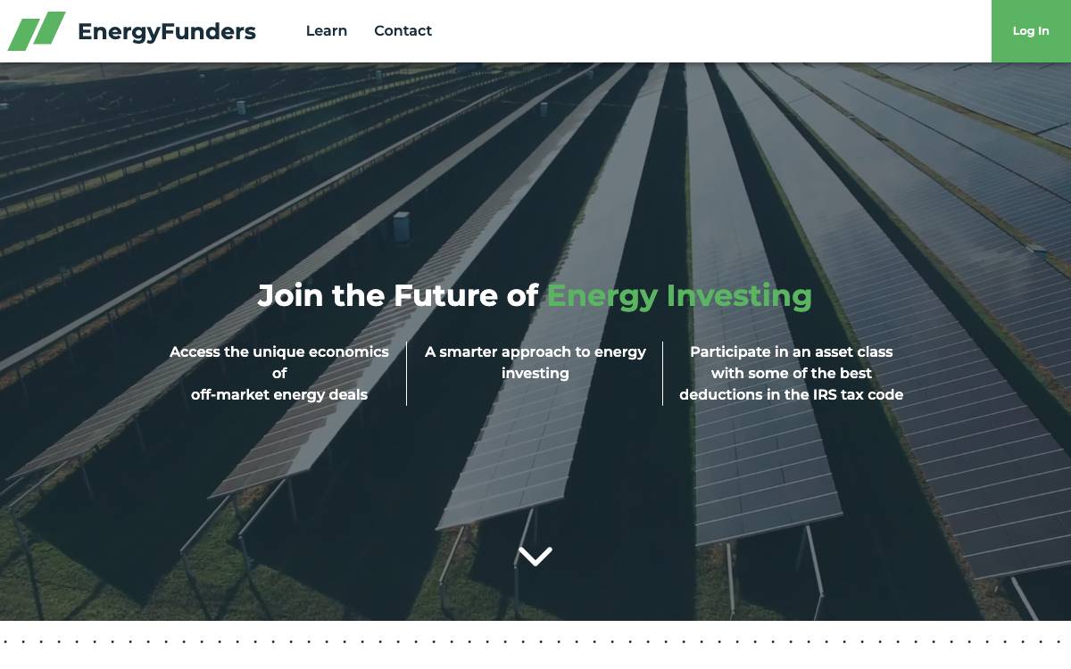 EnergyFunders website preview