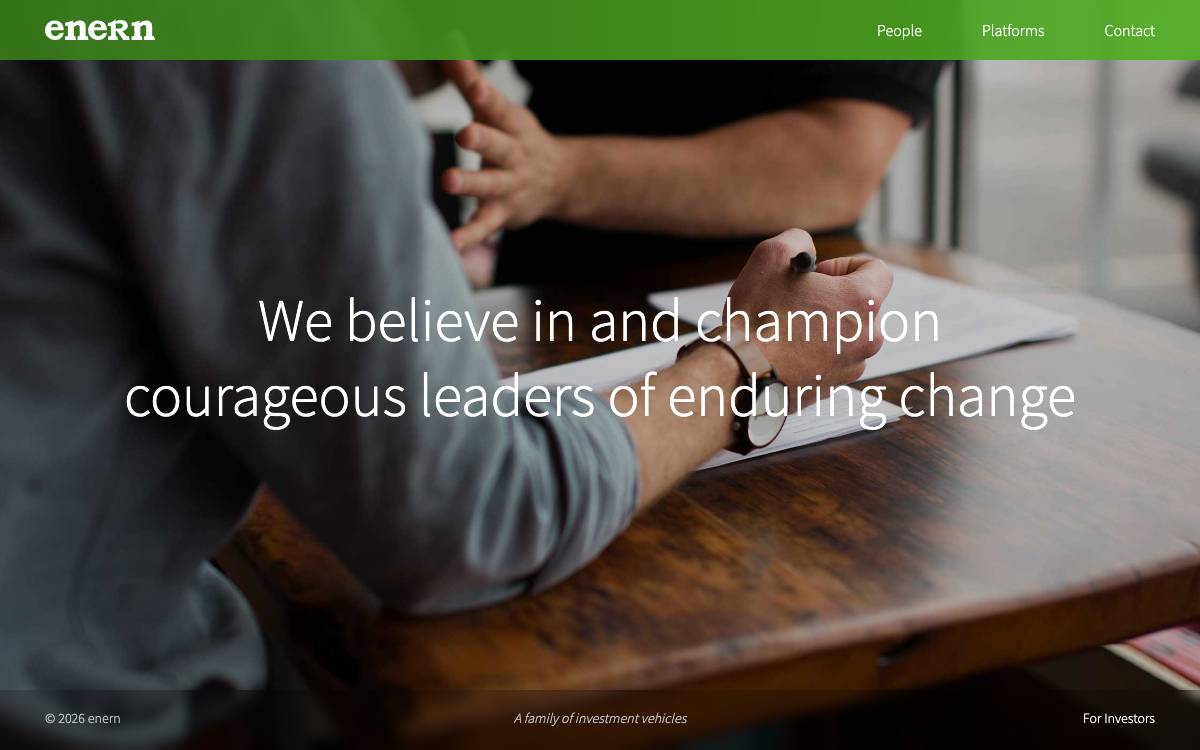 Enern website preview