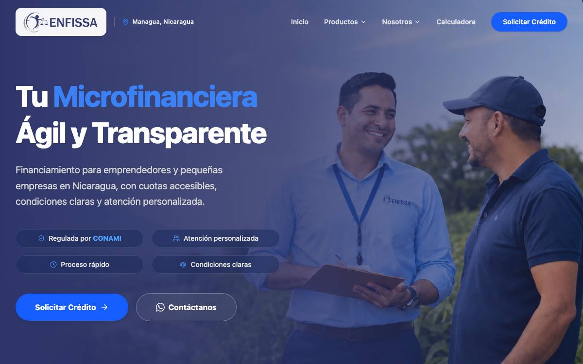 ENFISSA website preview
