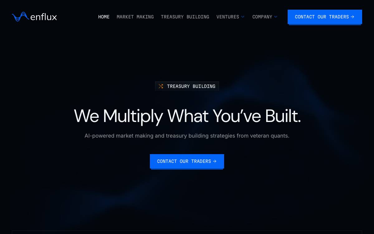 Enflux website preview
