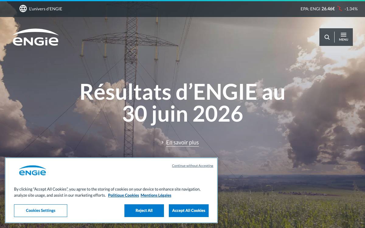 Engie website preview