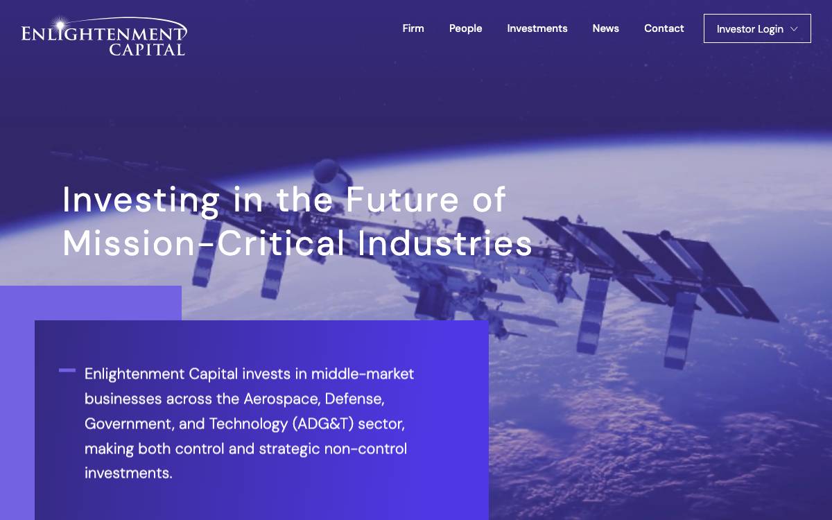 Enlightenment Capital website preview