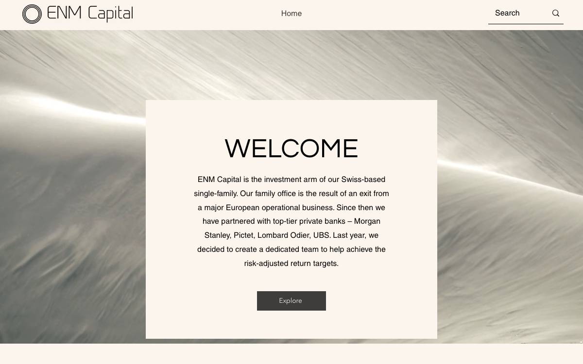 ENM Capital website preview