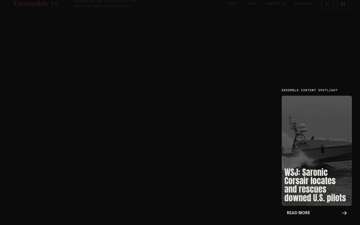 Ensemble VC website preview
