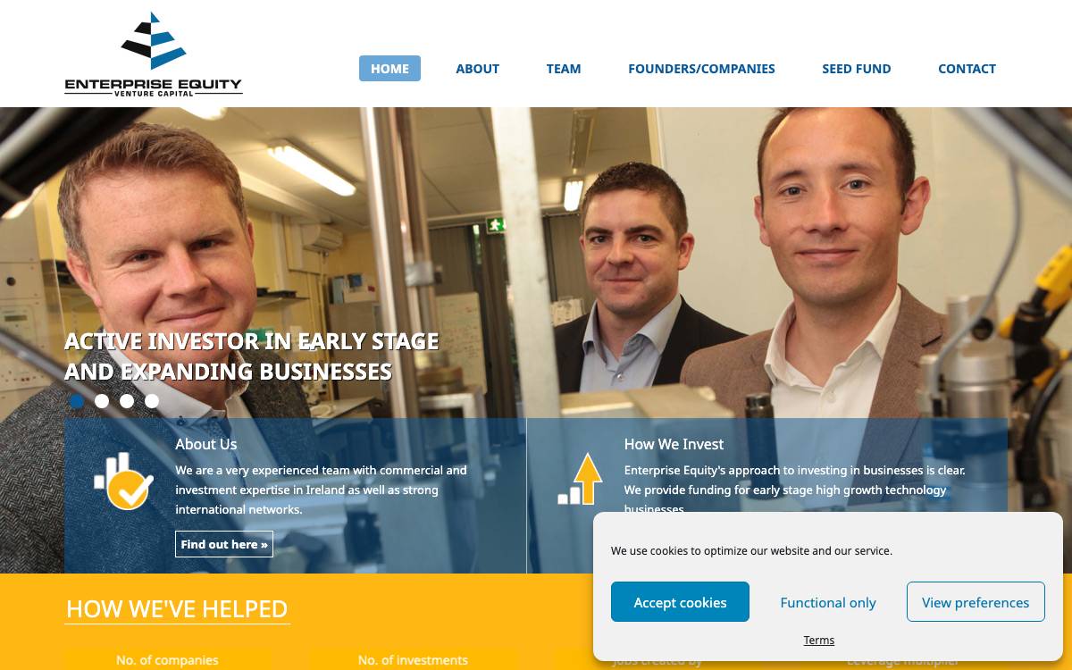 Enterprise Equity website preview