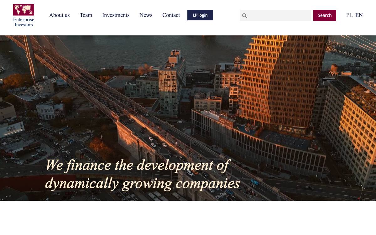 Enterprise Investors Sp. z o. o. website preview