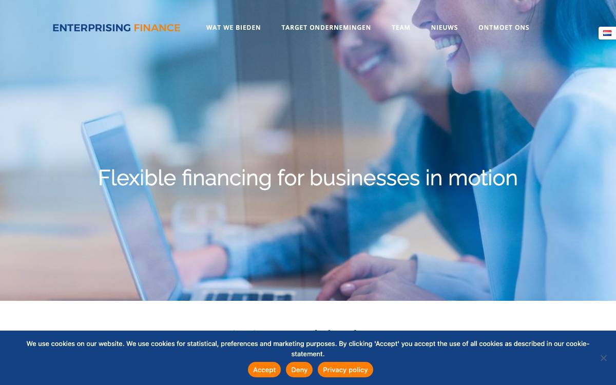 Enterprising Finance website preview