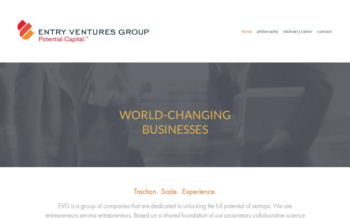 Entry Ventures Group website preview