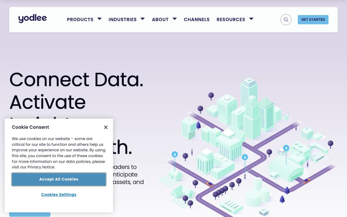 Envestnet | Yodlee Incubator website preview
