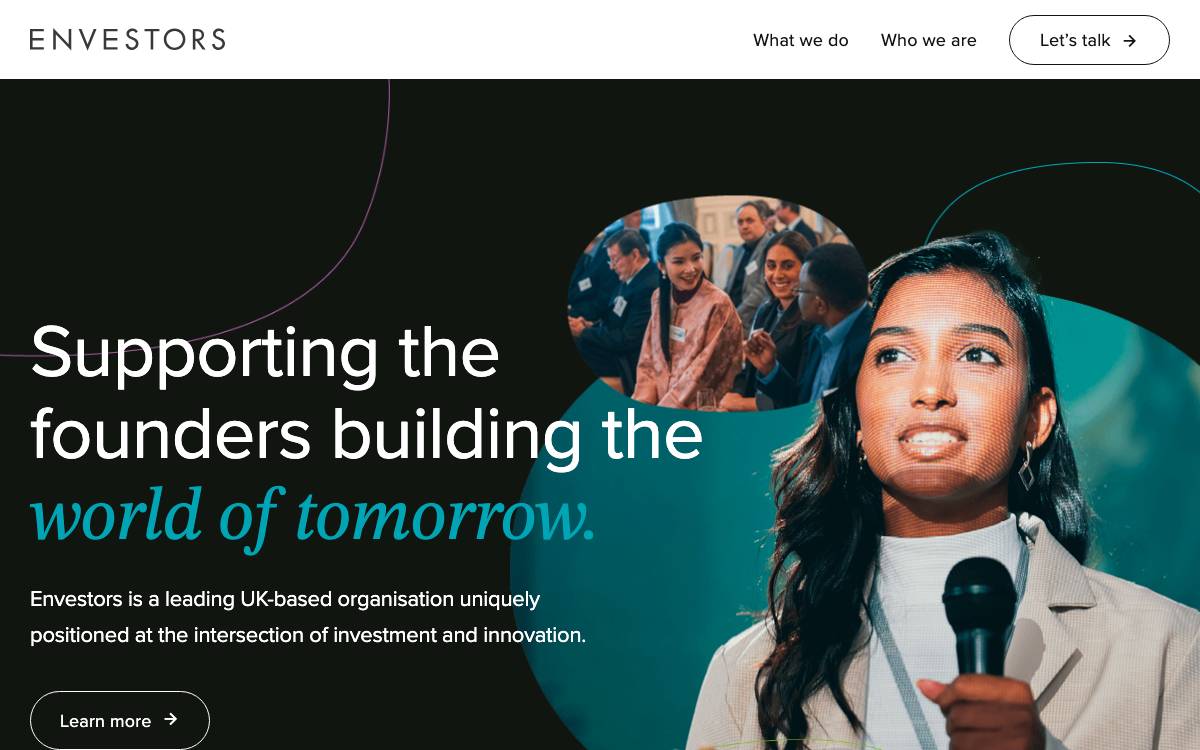 Envestors website preview
